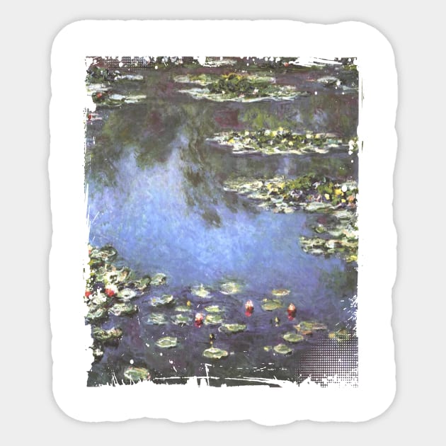 Monet Water Lilies, 1906 Sticker by IceTees